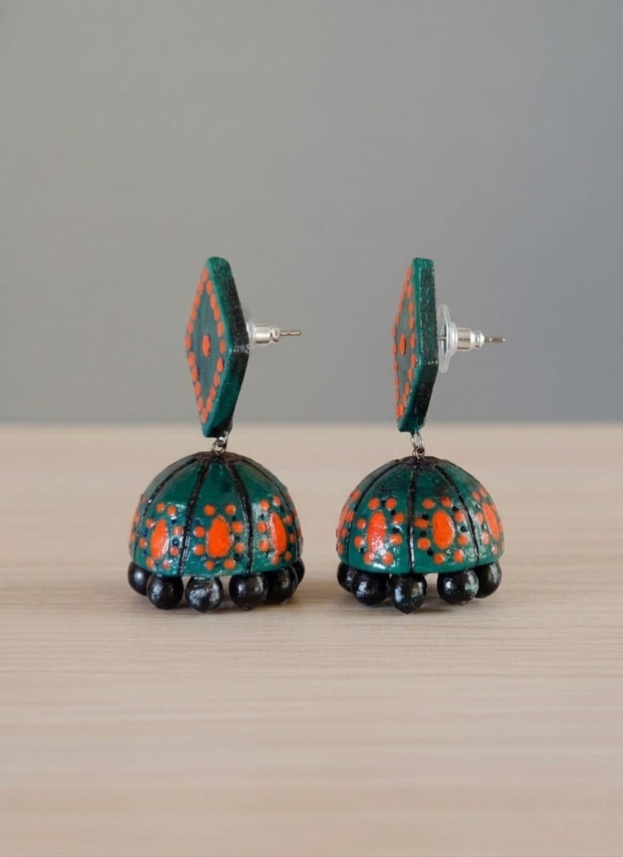 Terracotta Treasure Jhumkas