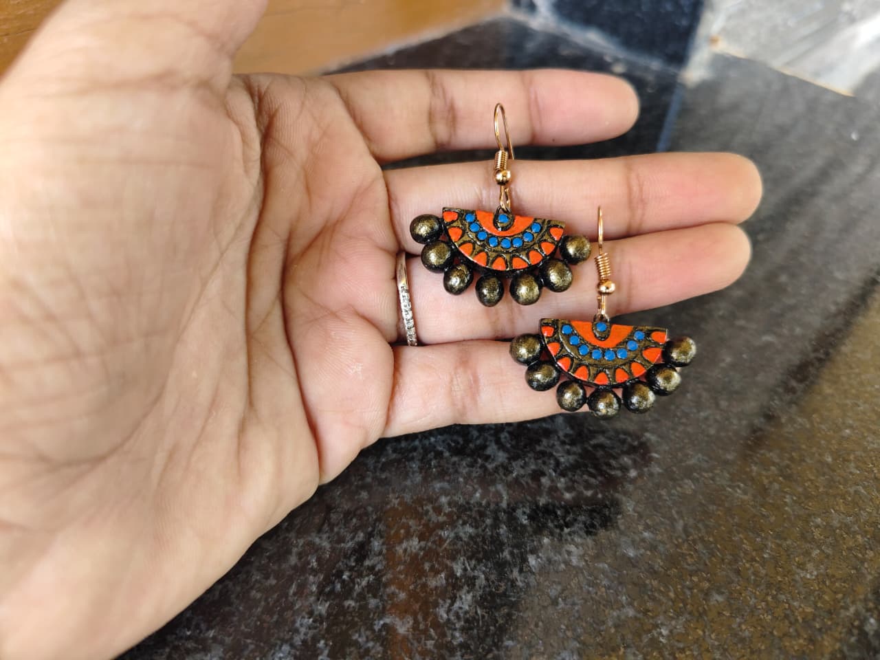 Handcrafted Earrings Combo – Fish & Crescent Ethnic Dangle Set