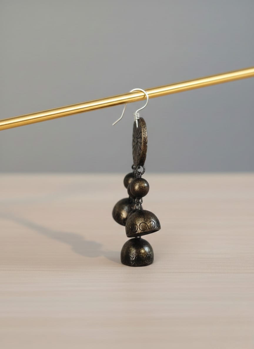 Vintage Sunburst Textured Terracotta Drops