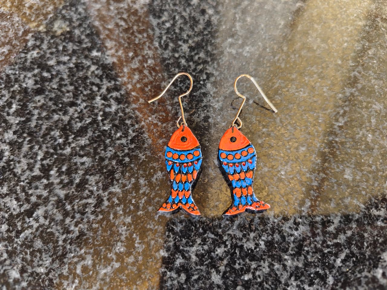 Handcrafted Earrings Combo – Fish & Crescent Ethnic Dangle Set